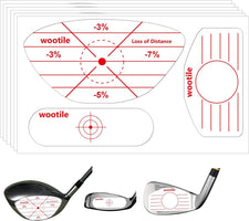 Golf Driver Impact Tape Labels 180Pcs Golf Impact Stickers Golf Clubs Labels For
