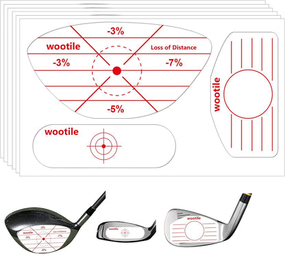 Golf Driver Impact Tape Labels 180Pcs Golf Impact Stickers Golf Clubs Labels For