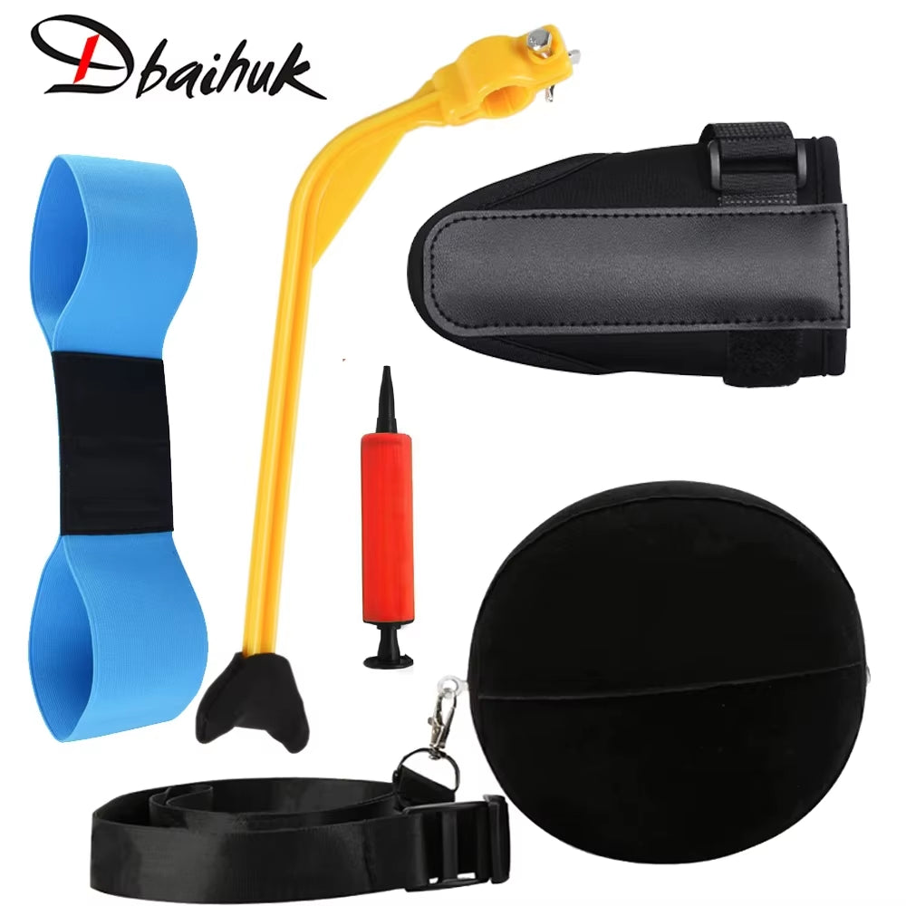 5 Pcs/Set Golf Swing Training Aids Arm Band Swing Trainer Impact Ball Inflator Posture Motion Correction for Beginner Practice