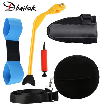 5 Pcs/Set Golf Swing Training Aids Arm Band Swing Trainer Impact Ball Inflator Posture Motion Correction for Beginner Practice