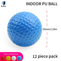 High-Quality PU Soft Practice Golf Balls, 12 Mixed Colors, Simulate Real Golf Ball Feel, Indoor and Outdoor Training