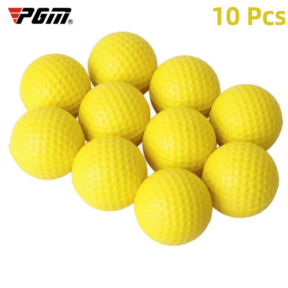1 Piece  Official Authorization 1Piece/10Pieces Yellow PU Foam Golf Balls Sponge Elastic Indoor Outdoor Practice Training