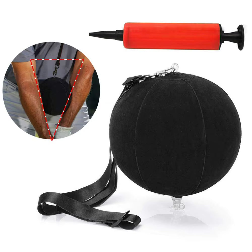 5 Pcs/Set Golf Swing Training Aids Arm Band Swing Trainer Impact Ball Inflator Posture Motion Correction for Beginner Practice