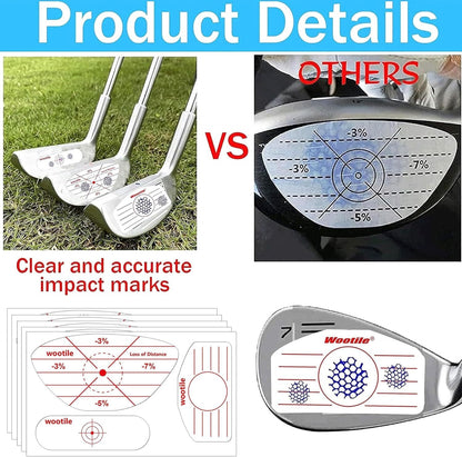 Golf Driver Impact Tape Labels 180Pcs Golf Impact Stickers Golf Clubs Labels For