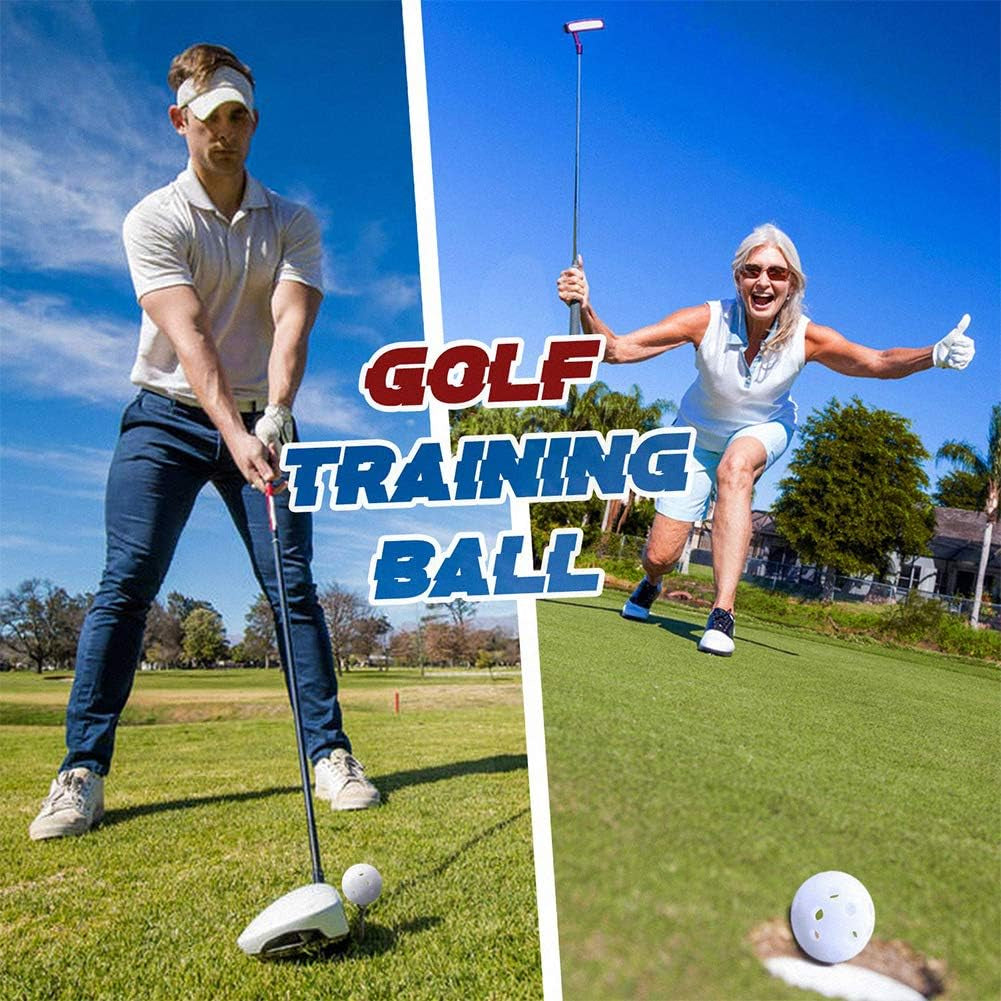 Practice Golf Balls, Plastic Golf Training Balls 5 Inch Golf Balls for Driving Range, Swing Training, Indoor Simulators, Outdoor and Home Use