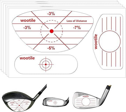 Golf Driver Impact Tape Labels 180Pcs Golf Impact Stickers Golf Clubs Labels For