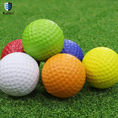 High-Quality PU Soft Practice Golf Balls, 12 Mixed Colors, Simulate Real Golf Ball Feel, Indoor and Outdoor Training